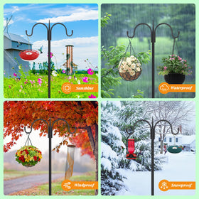 FEED GARDEN two-sided hook enables double-sided hanging for birds and decor.