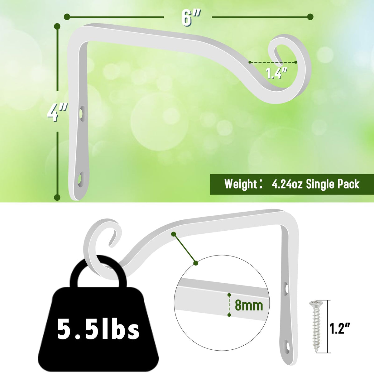 FEED GARDEN wall hook for bird feeders and outdoor use