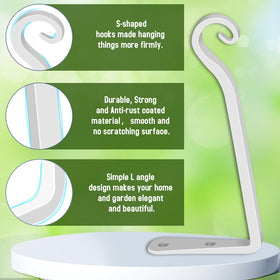 FEED GARDEN white wall-mount bracket shown with clean, durable finish.