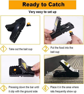 Feeke mouse trap being cleaned after use for odor-free refresh.