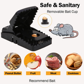 Feeke rat trap suited for outdoor use in garages or gardens.