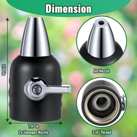 Feekoon 3-4 inch GHT connection enables standard hose compatibility.