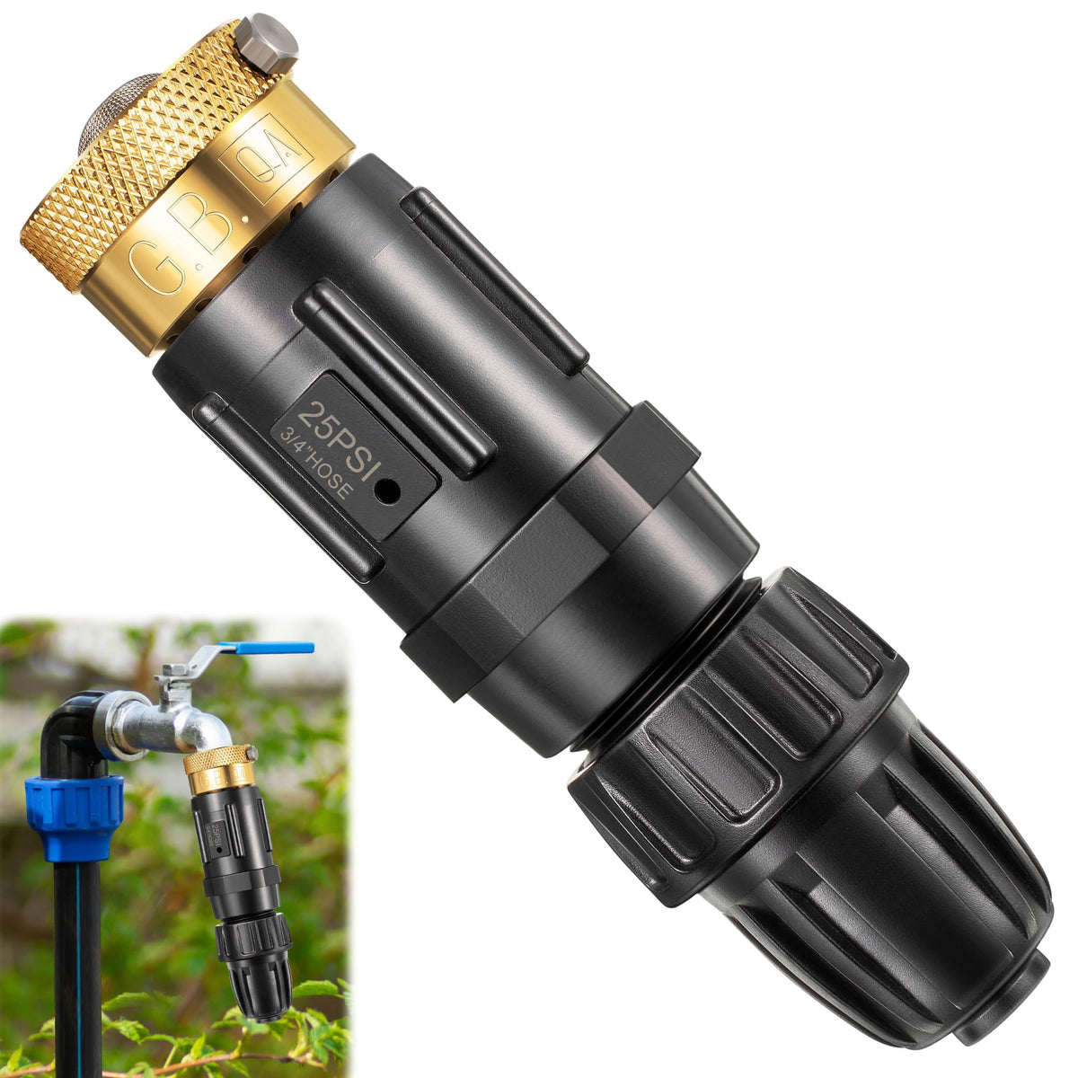 Feekoon drip irrigation faucet adapter kit front view for easy setup and use.