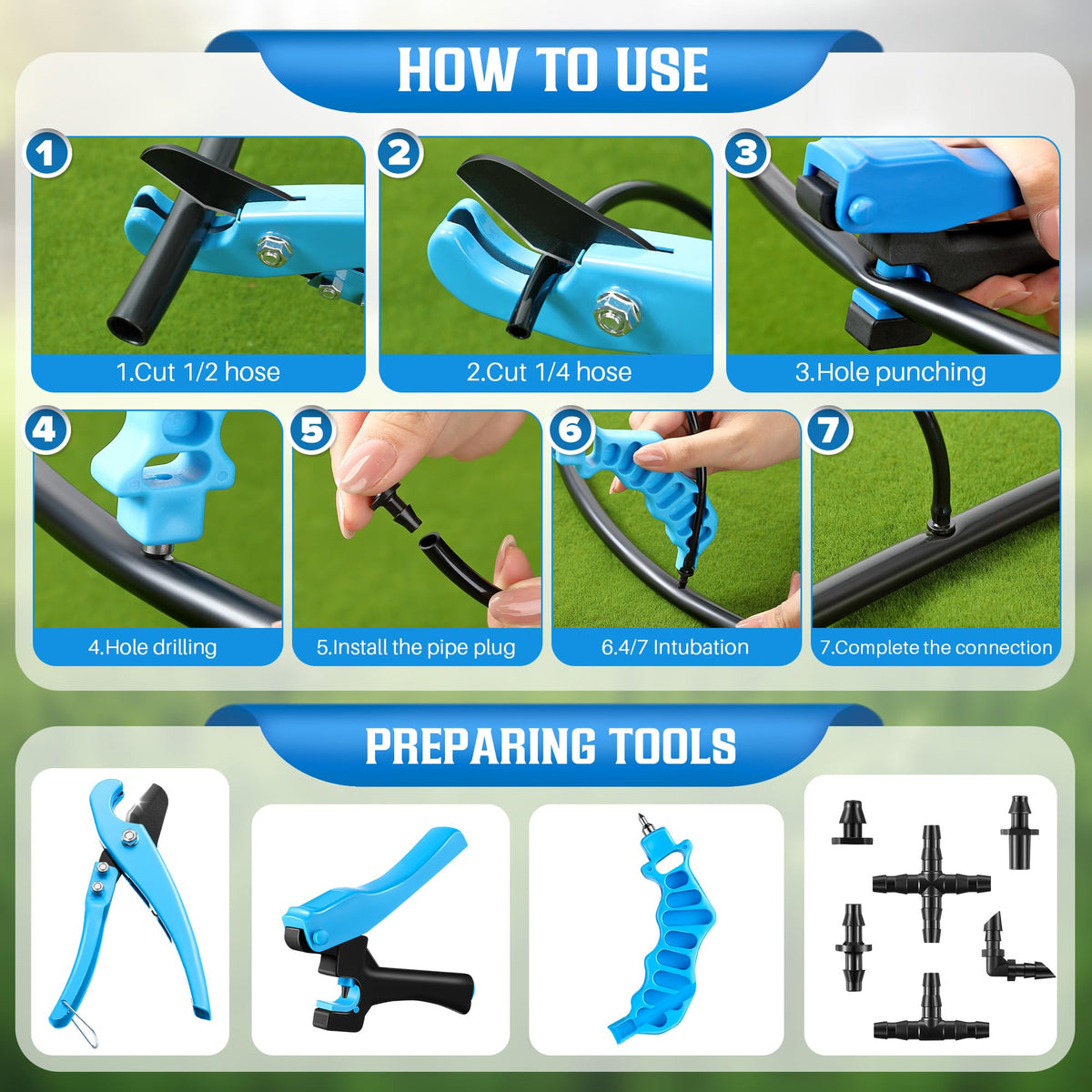 Feekoon irrigation plugs seal ends and prevent leaks