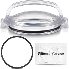 Feekoon pool pump lid transparent cover shows debris for easy inspection