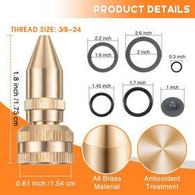 Feekoon pump gasket for brass nozzle, seals help prevent leaks.