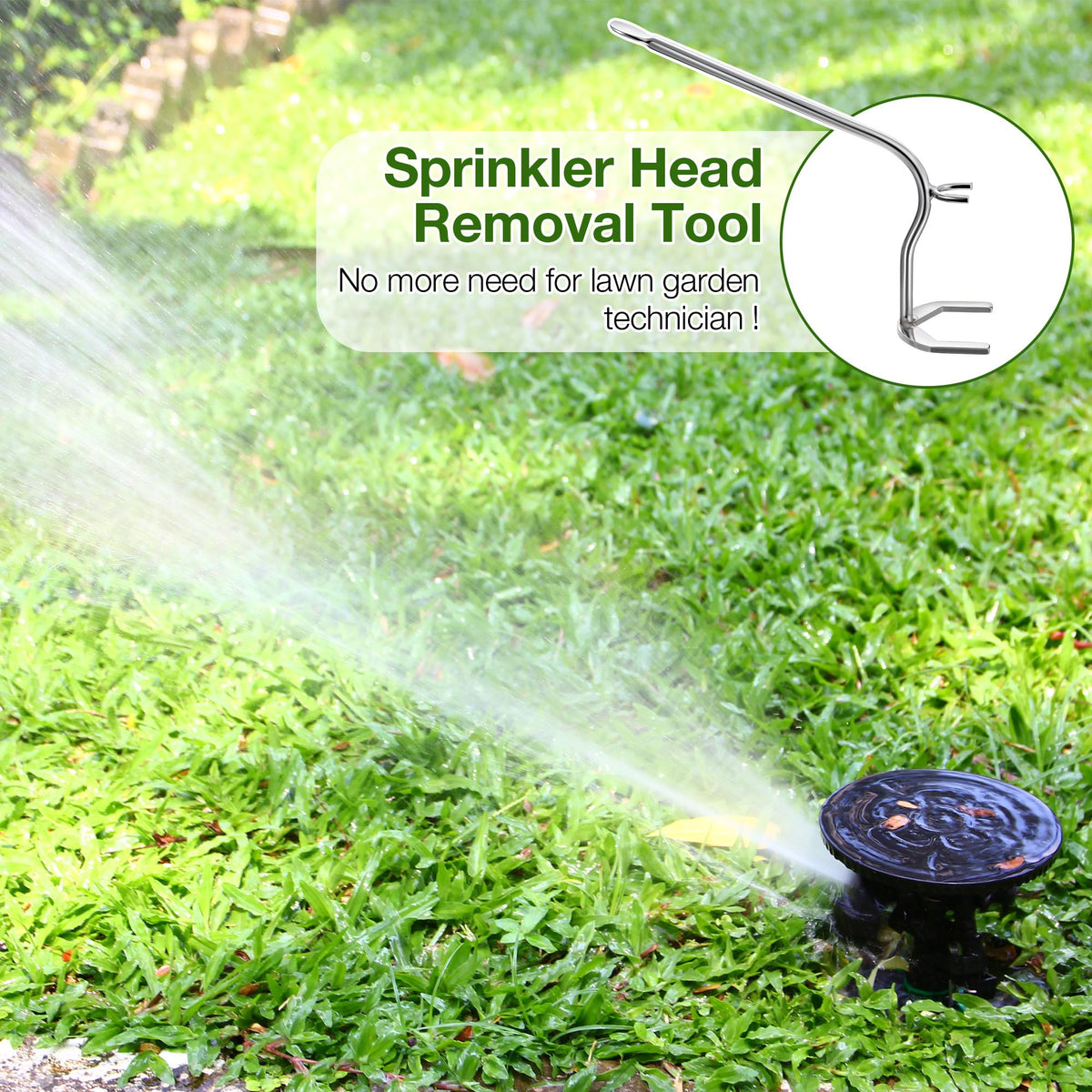 Feekoon sprinkler wrench durable build for frequent garden system tweaks.