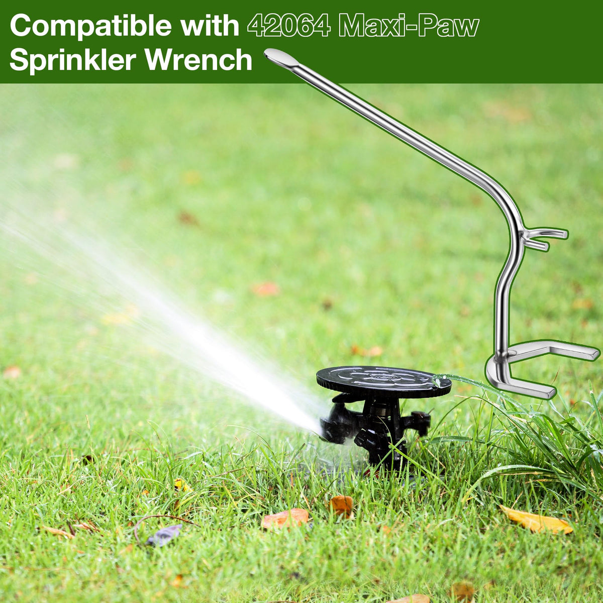 Feekoon sprinkler wrench compatible with LG-3 Mini-Paw for quick adjustments.