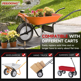 FEILOONG solid foam tire is maintenance-free and puncture-resistant