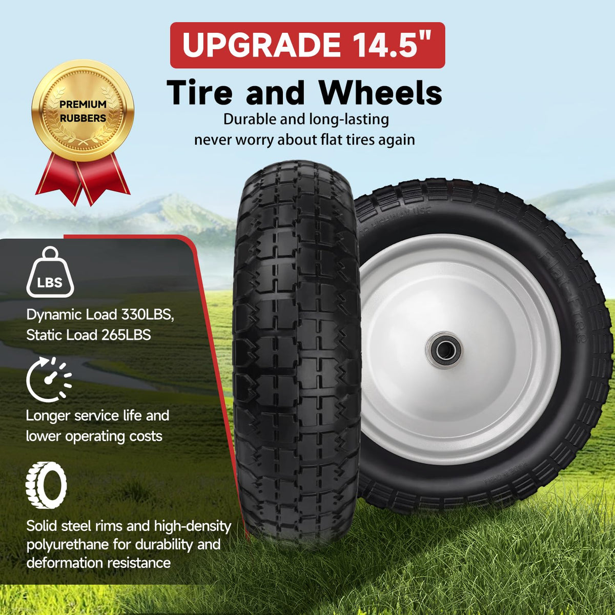 FEILOONG wear-resistant tread improves grip on rough surfaces