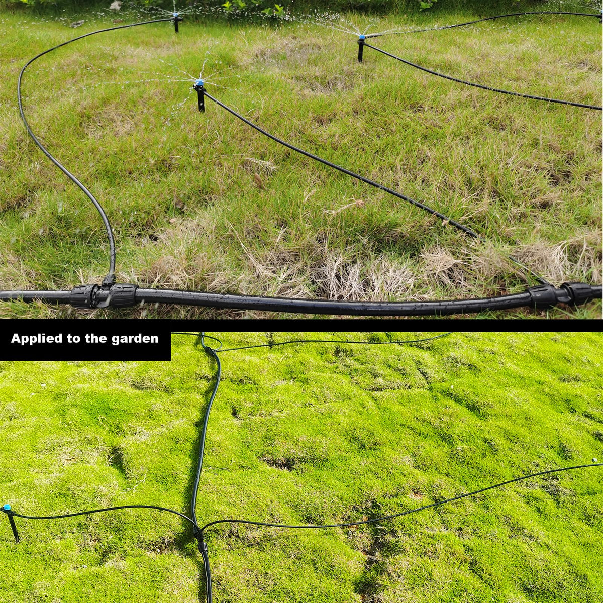 FeimiChen compatible 1/2-inch tubing fits standard irrigation lines securely.
