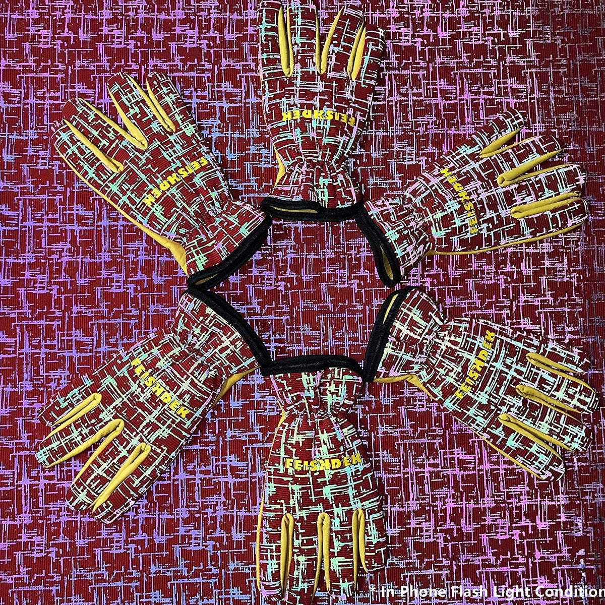 FEISHDEK gloves reflective back enhances visibility during outdoor play