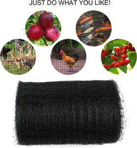 Feitore black garden netting blends with landscapes while allowing airflow.
