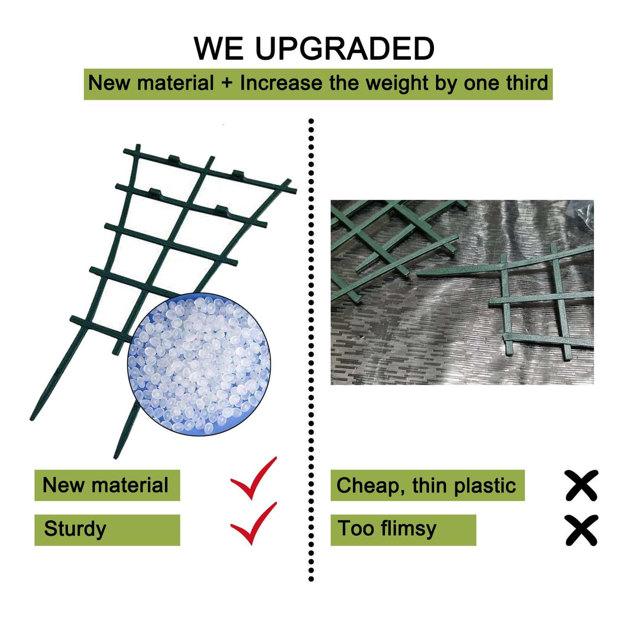 Feitore compact trellis for small potted plants enables tidy vertical growth.