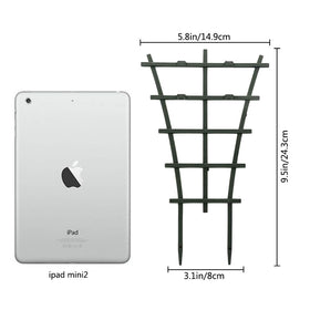 Feitore sturdy plastic trellis construction provides robust support for small potted plants.