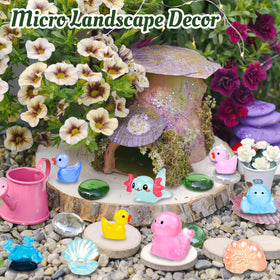 Feivando aquarium decor DIY miniatures for creative displays and setups