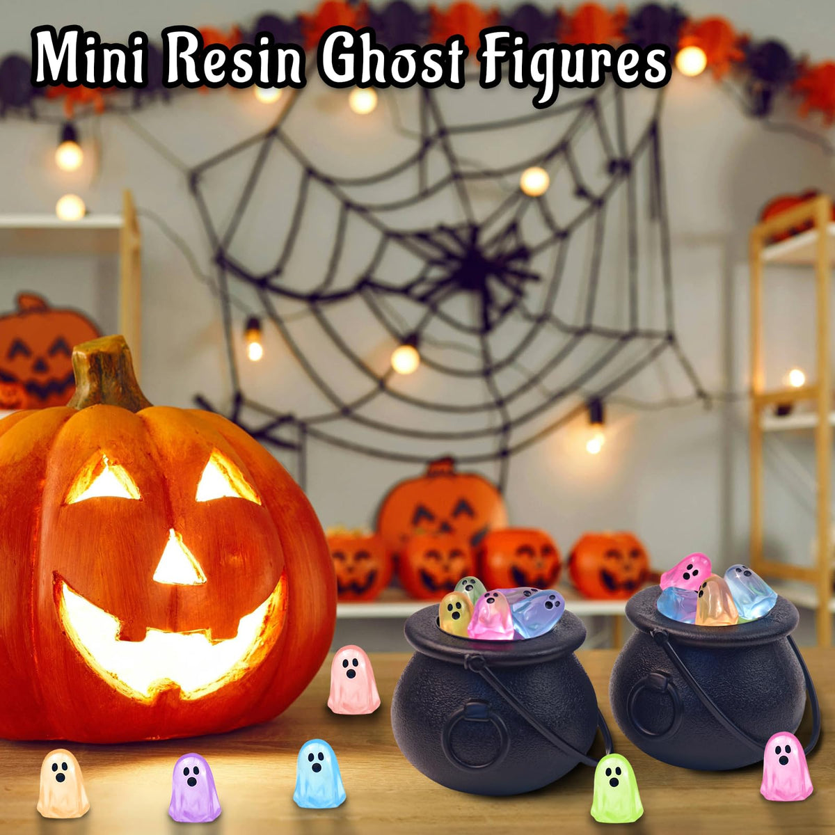 Feivando Halloween garden decor accents brighten displays and parties.