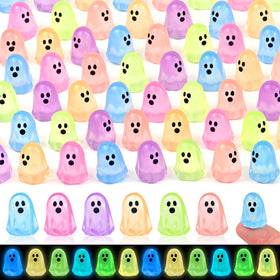 Feivando glow-in-the-dark ghost figures for Halloween crafts and decor.