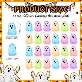Feivando six-color mini resin ghosts add versatile decor options.