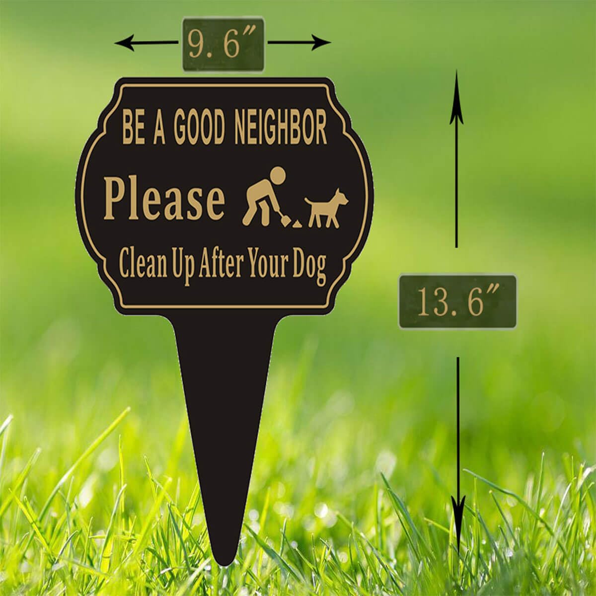 Felexdo aluminum sign rust-free; made to withstand outdoor weather