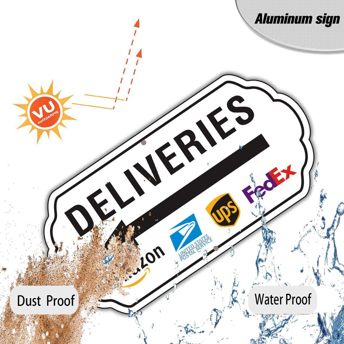 Felexdo sign withstands sun and rain for long-lasting visibility outdoors.