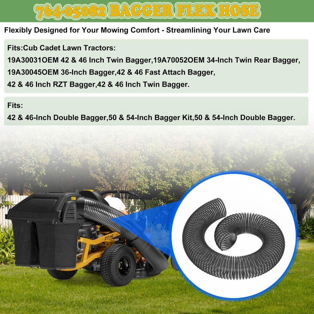 Replacement FELHOOD bagger hose part for common kits