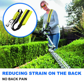 FELHOOD lightweight harness reduces arm strain for easier trimming