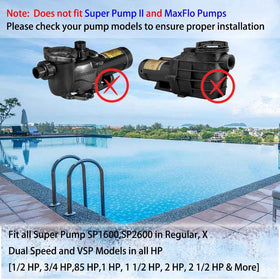 FELHOOD SP2600 lid O-ring maintains a tight seal for steady pool circulation.