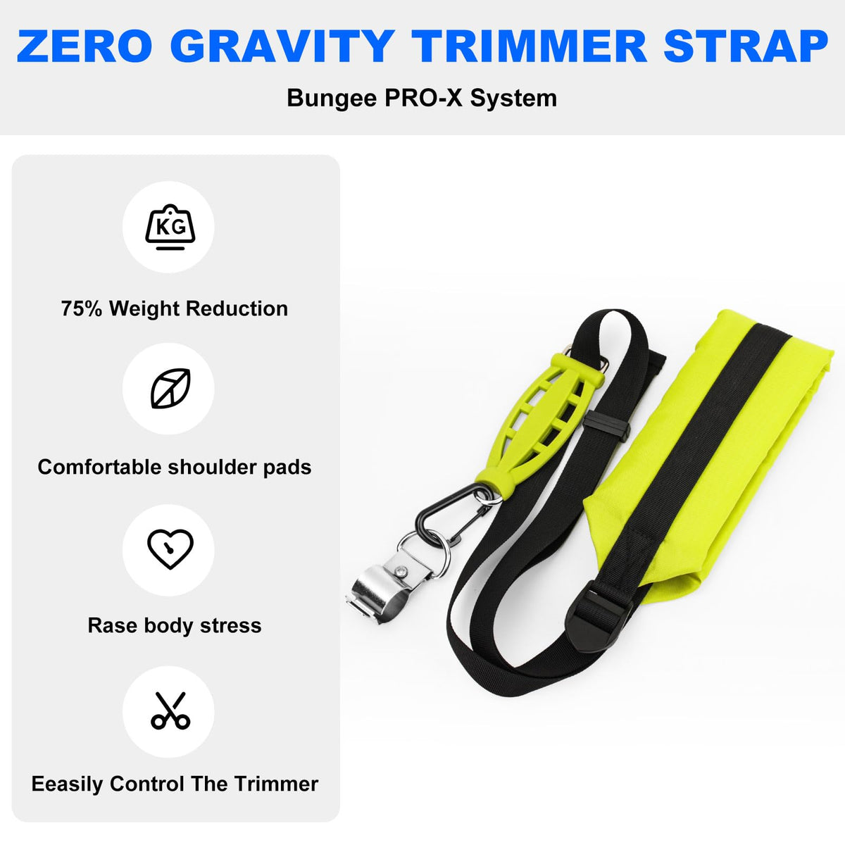FELHOOD Zero Gravity Bungee Pro-X enhances comfort by reducing weight feel during trimming