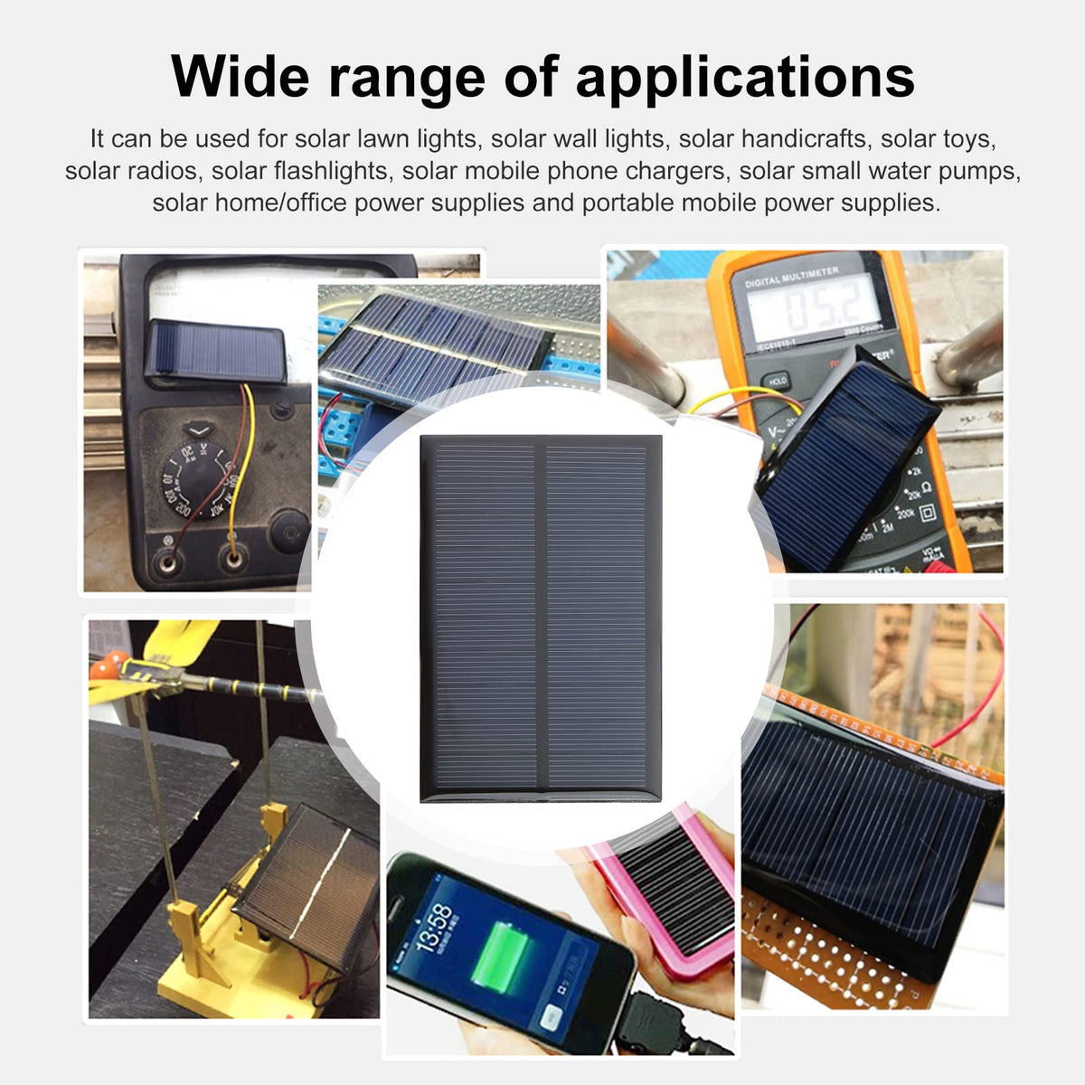 FellDen low-power DC applications powered by solar panels.