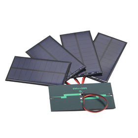 FellDen micro solar panels kit with five wired panels for DIY projects.