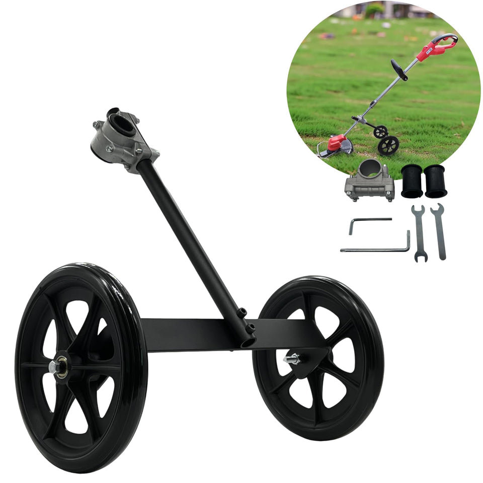 FellDen String Trimmer Wheel Attachment provides 20-inch height support for comfortable weeding