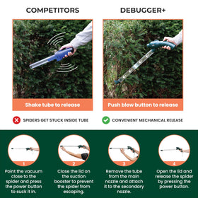 Felyne Debugger+ blow-release function lets insects exit without harm.