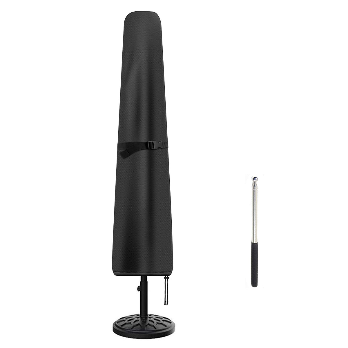 Femuar patio umbrella cover demonstrates dimensions for 7-9 ft umbrellas