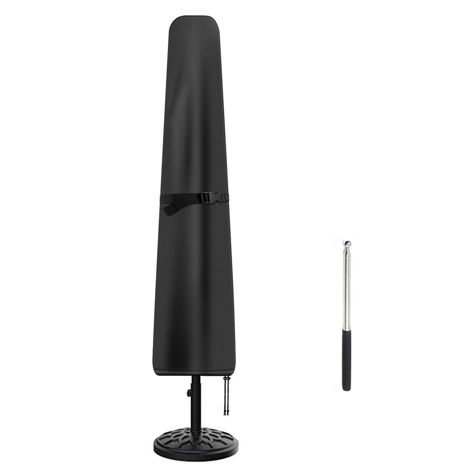Femuar patio umbrella cover demonstrates dimensions for 7-9 ft umbrellas
