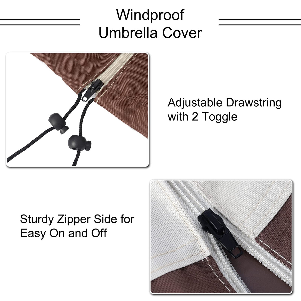 Femuar push rod compatible design with telescopic pole for easy setup and secure fit.