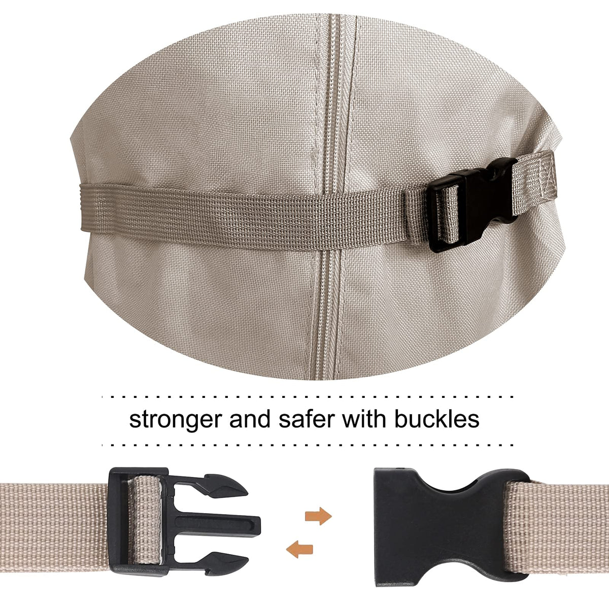 Femuar tear-resistant fabric cover provides durable protection in harsh outdoor conditions.