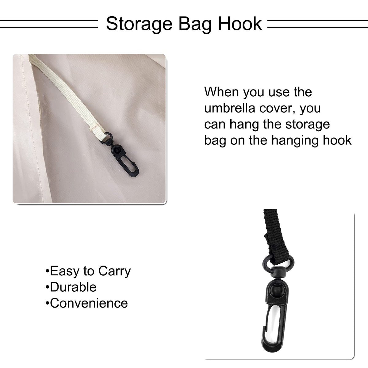 Femuar wind-resistant drawstring side strap keeps the cover in place during gusts.