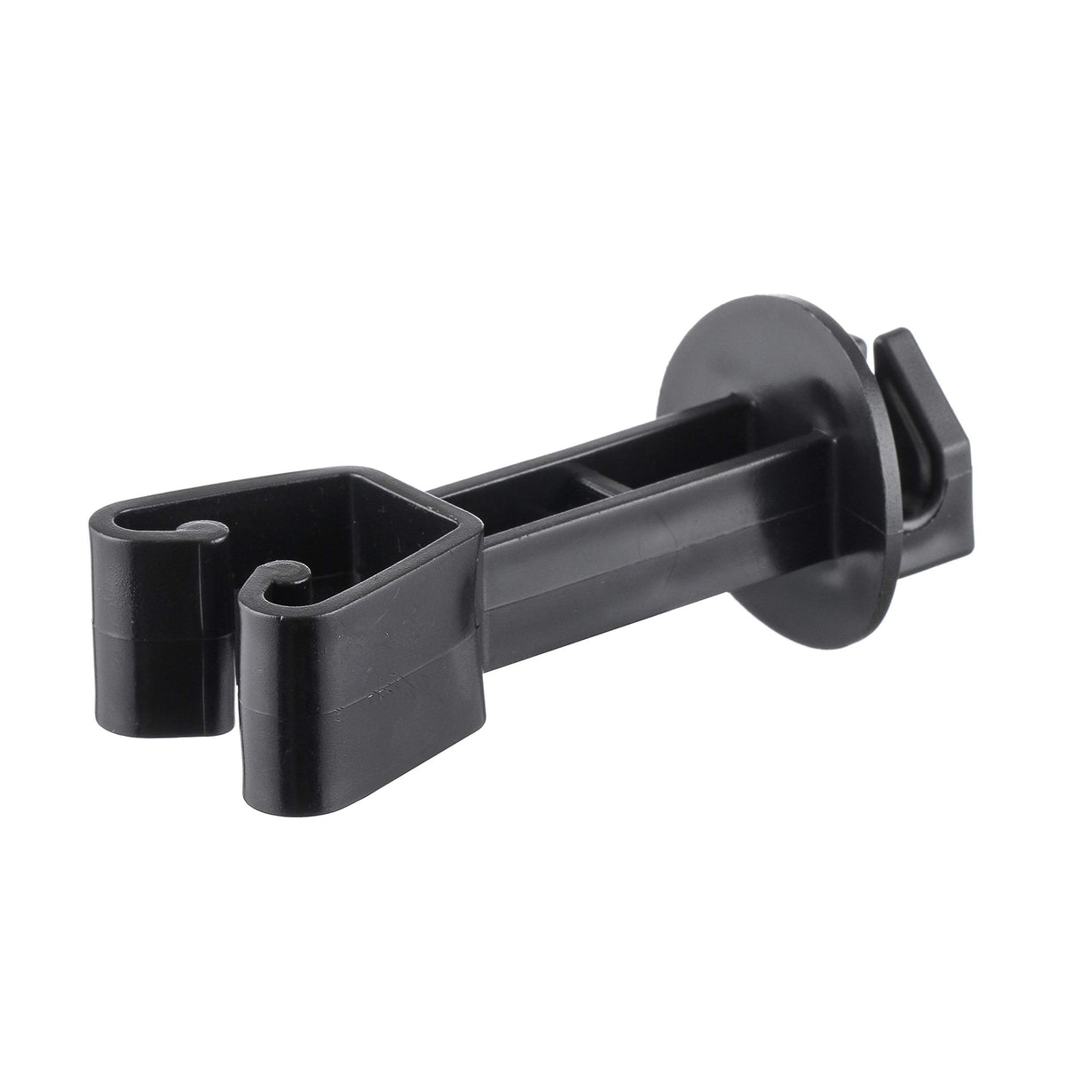 FENCE SHOCK extended-insulator-3-3-4-inch extends the electric barrier on chain-link fences.
