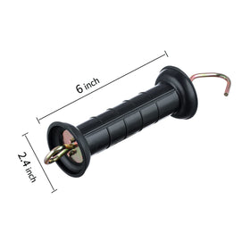 FENSMILE insulated gate handle top-hook close-up highlighting sealed hook for safety.