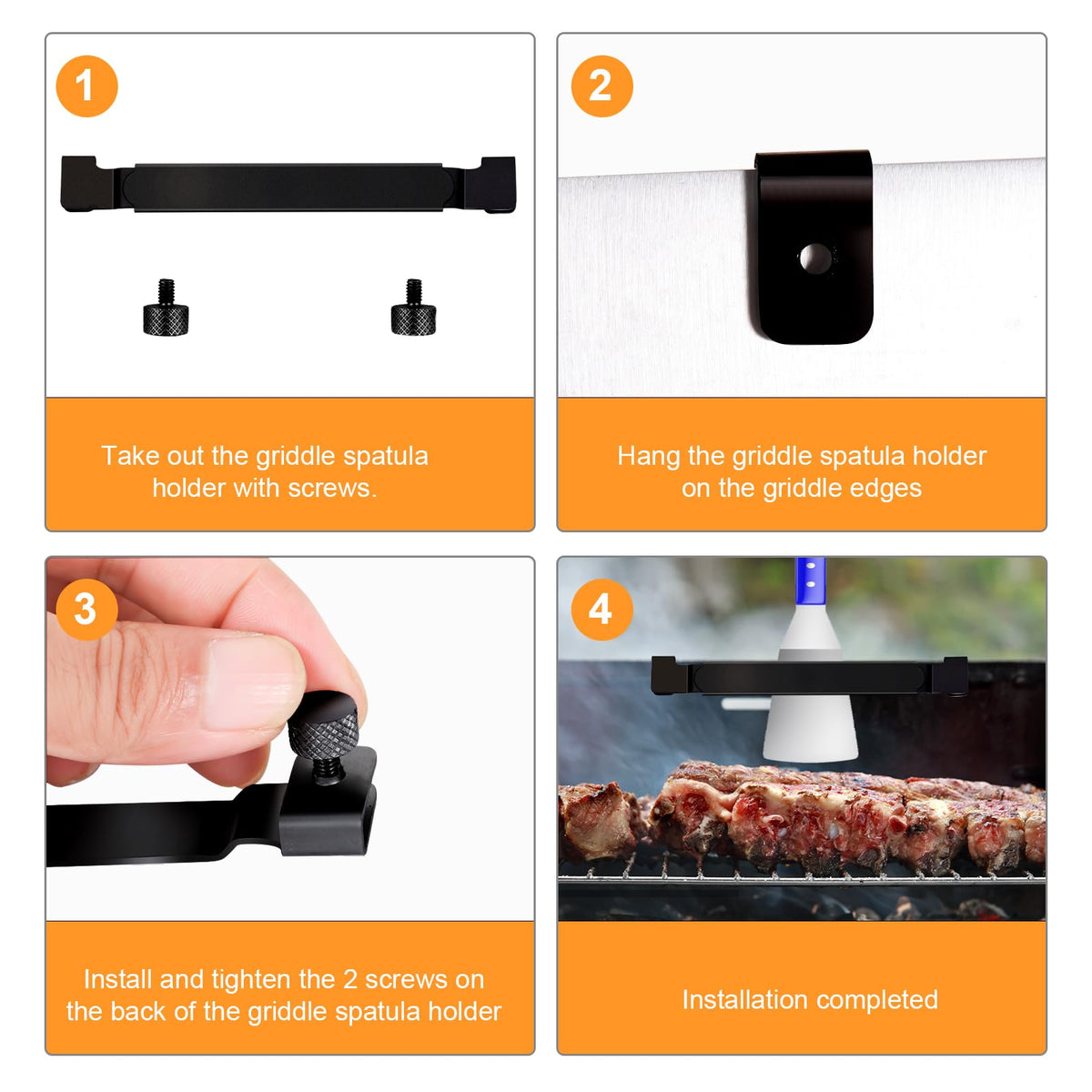 FENGWANGLI griddle spatula holder easy-install for fast setup.