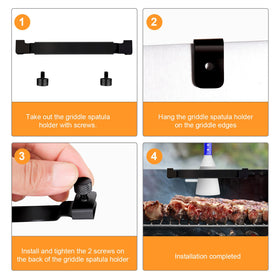 FENGWANGLI griddle spatula holder easy-install for fast setup.
