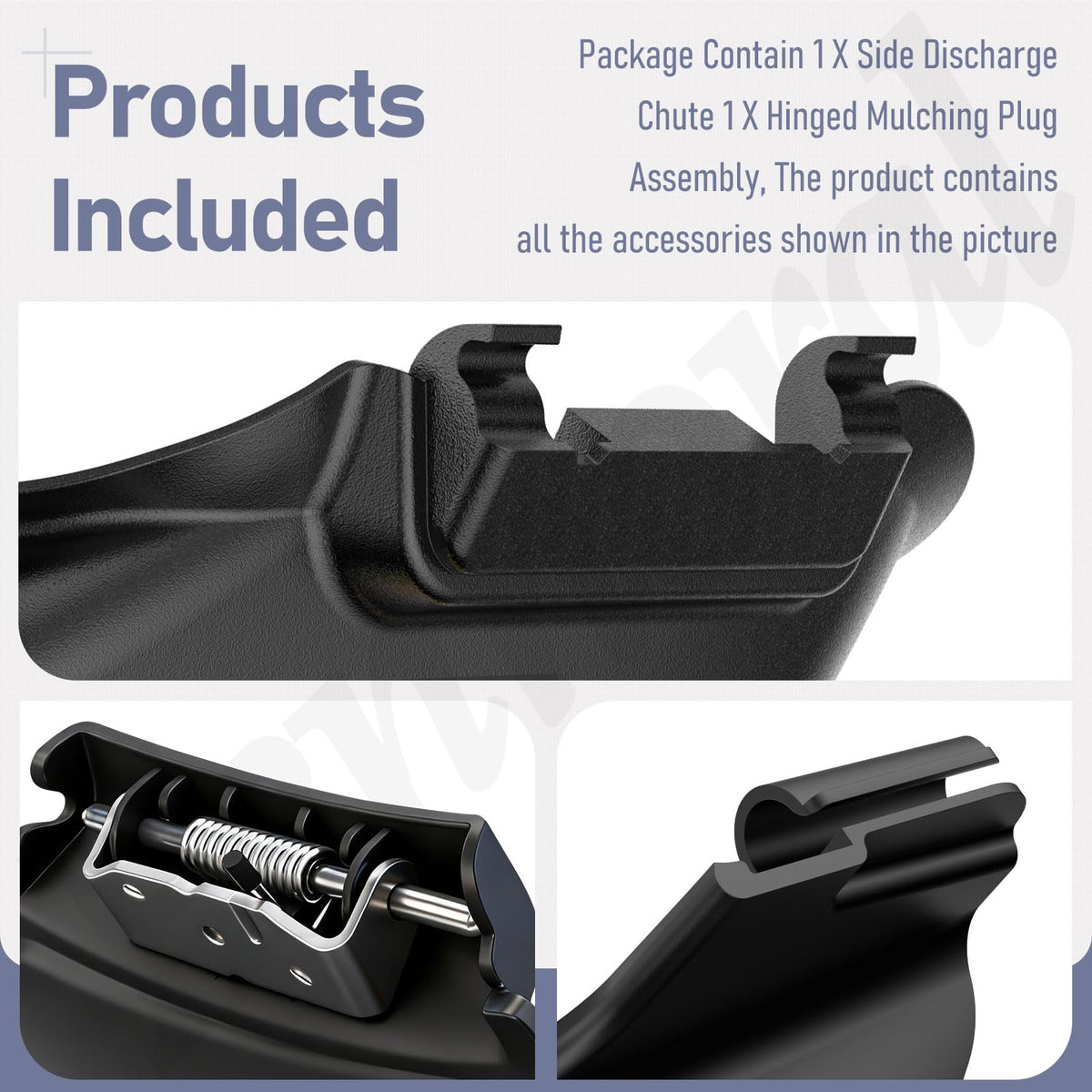 Fennoral assembly fit guidance helps correct installation on a 21-inch deck.