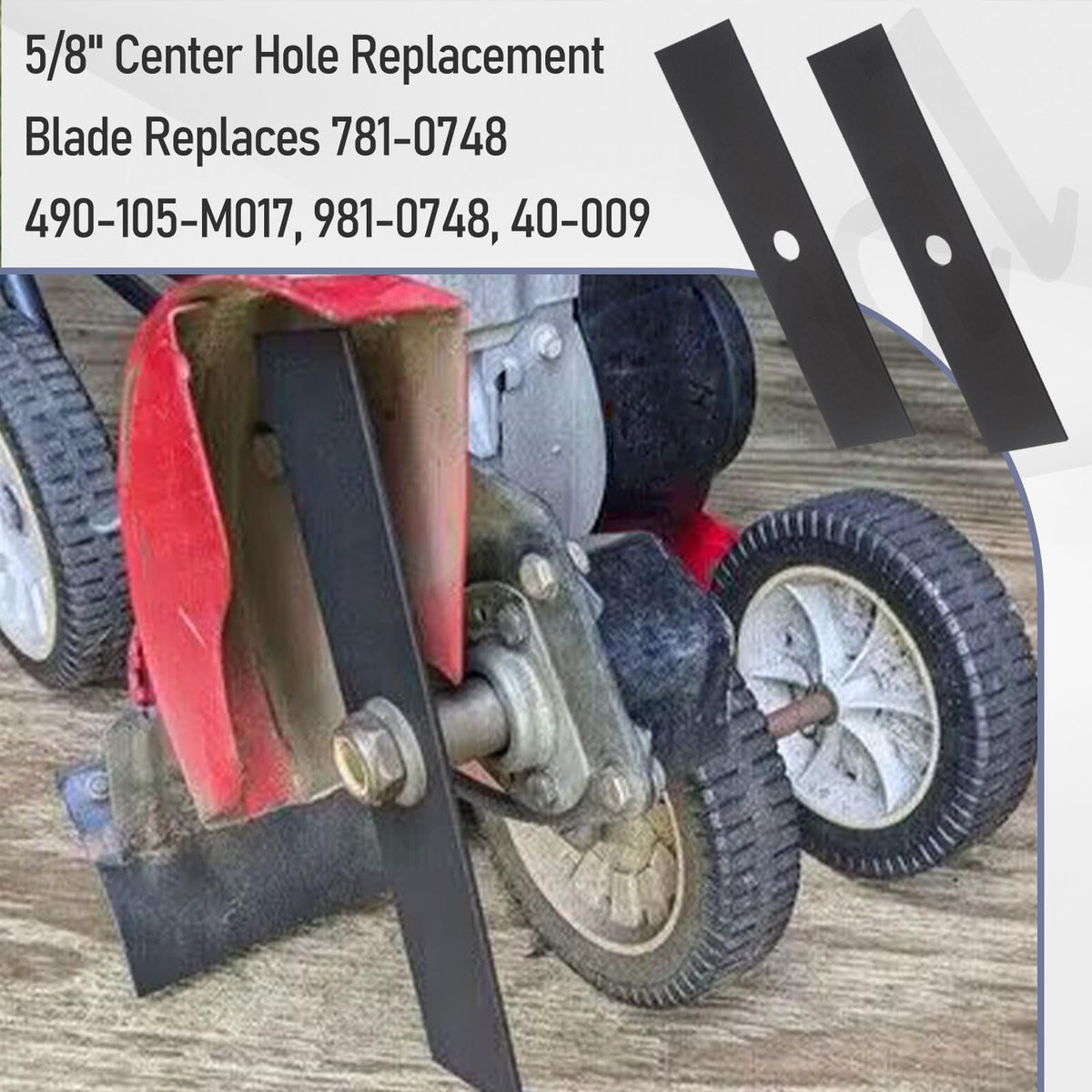 Fennoral blade compatible with Troy-Bilt TB554 TEB515 for easy upgrades