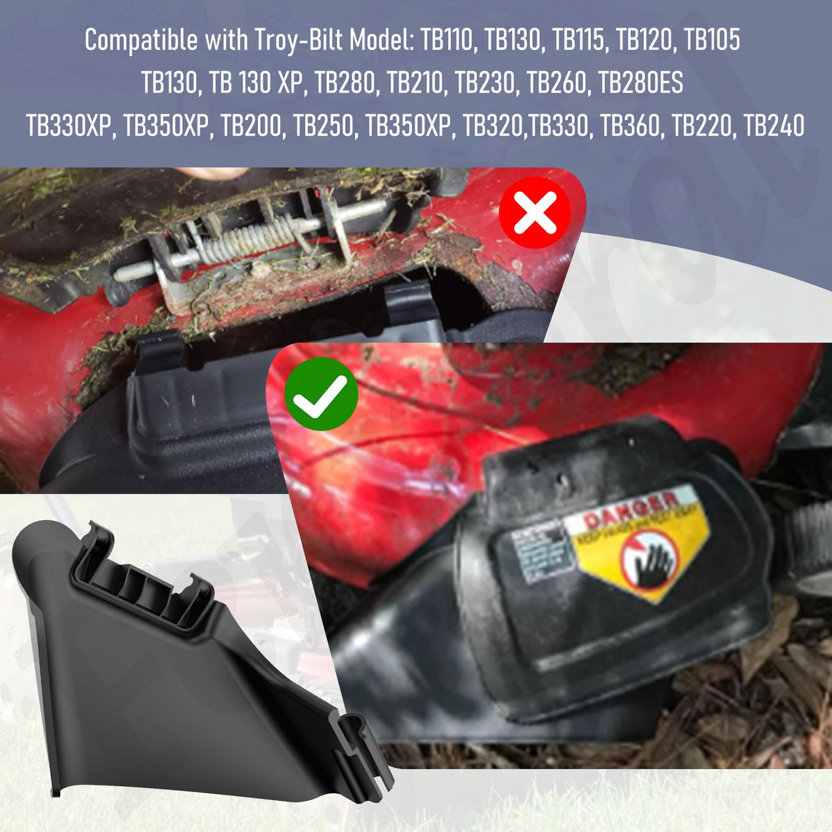 Fennoral compatibility list demonstrates broad MTD, Craftsman, and Troy-Bilt support.
