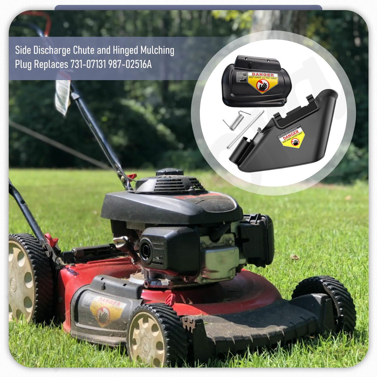 Fennoral durable materials indicate long-lasting replacement parts for lawn care.