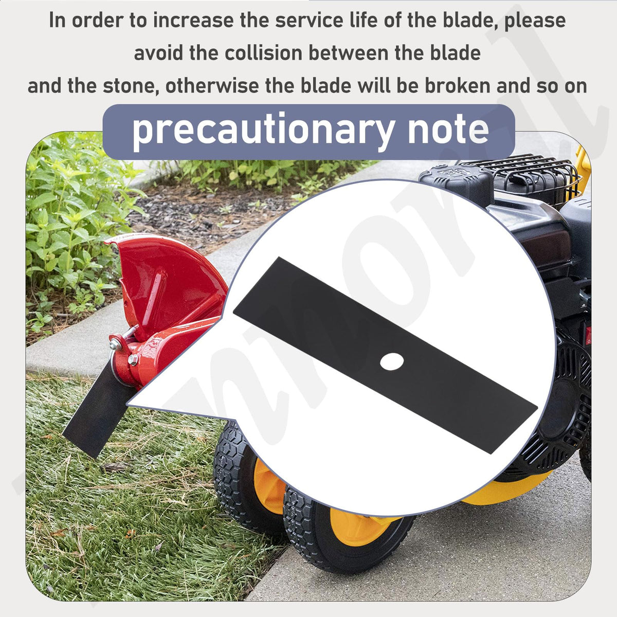 Edge protection tips help extend blade life during yard work