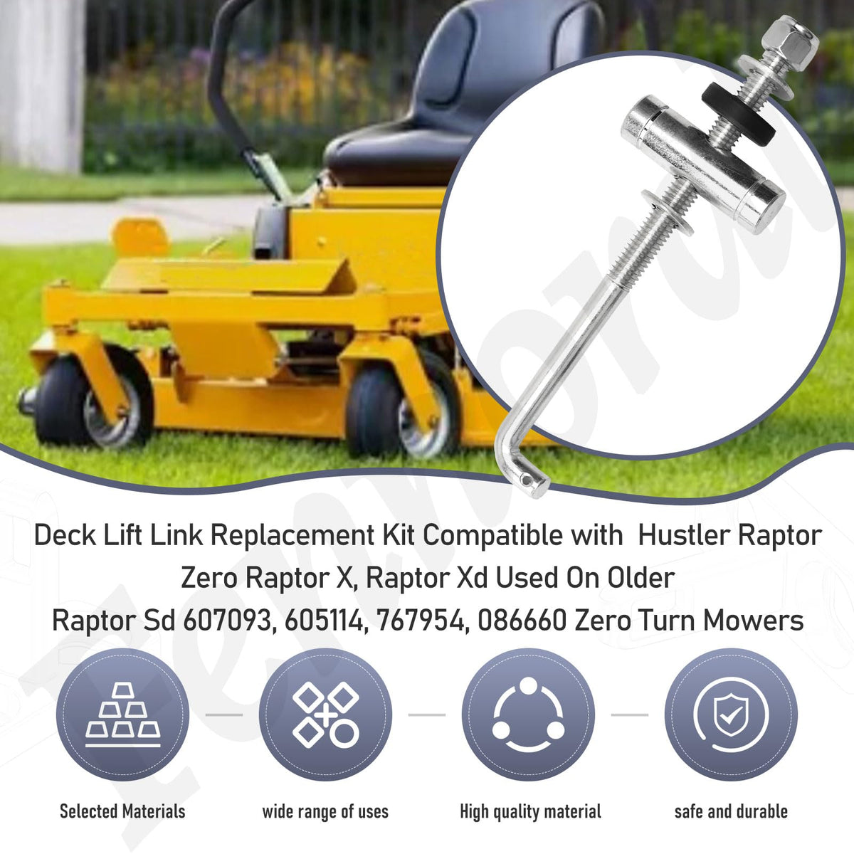 Fennoral Hustler-raptor compatibility label certifies model fit.
