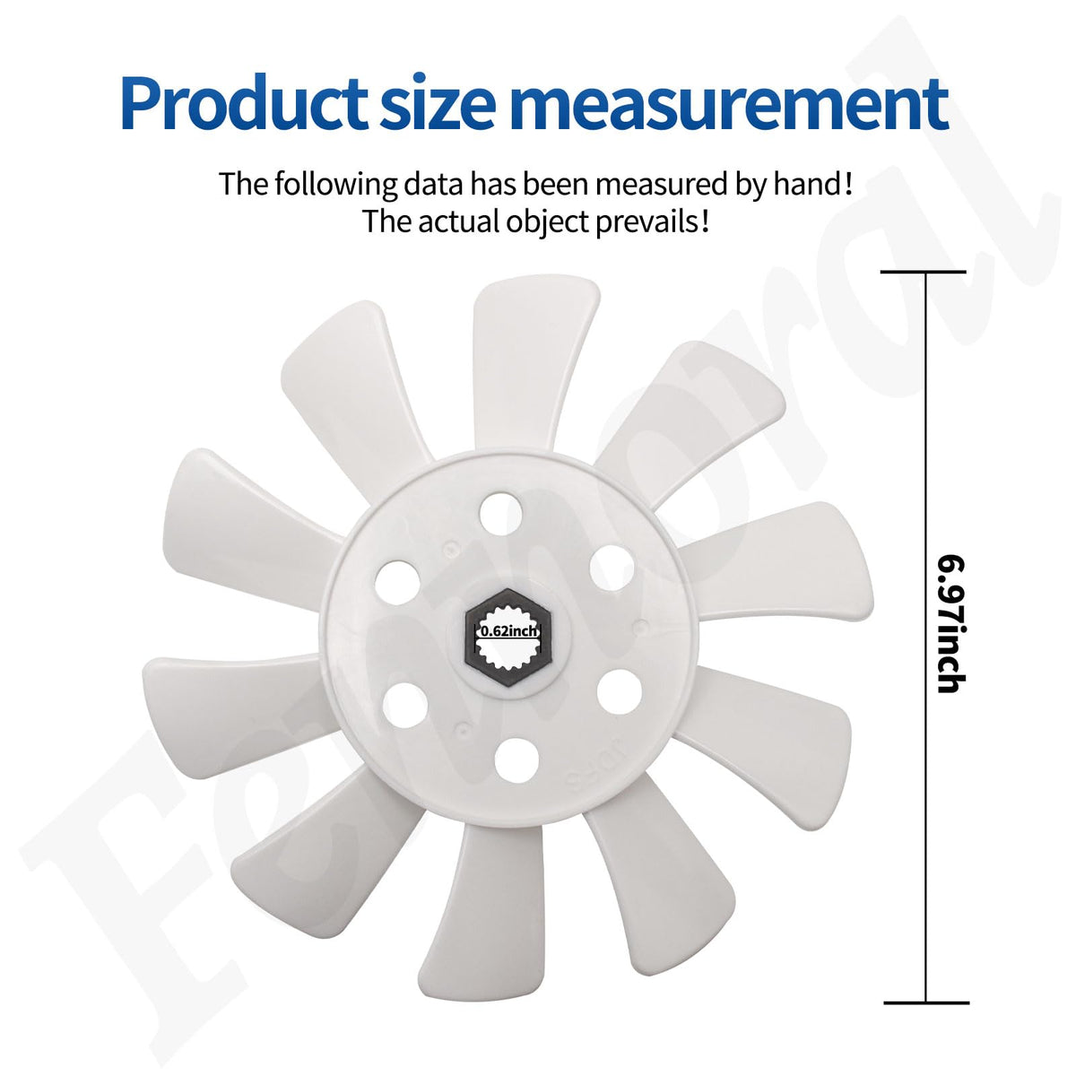 Fennoral M809036 drive fan blade packaging showing ready-to-install replacement part.
