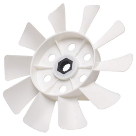 Fennoral M809036 transmission cooling fan closeup for durable mower cooling.